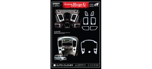 AUTOCLOVER INTERIOR MOLDING KIT FOR HYUNDAI GRAND STAREX 2007-15