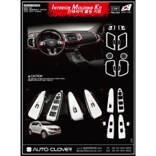 AUTOCLOVER INTERIOR MOLDING KIT SET FOR KIA SPORTAGE R 2010-15