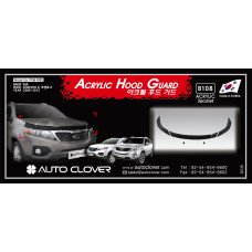 AUTOCLOVER ACRYLIC HOOD GUARD FOR KIA SORENTO R SET 2012-13