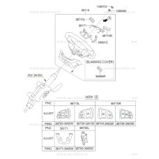 BODY STEERING WHEEL FOR SPORTAGE R 2010-13