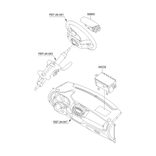 AIR BAG MODULE PASSENGER FOR SPORTAGE R 2010-13