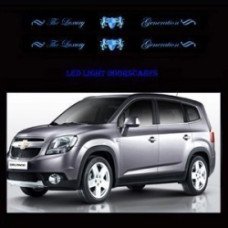 ARTX CHROME LED DOOR SILL SCUFF PLATES CHEVROLET ORLANDO 2011-13