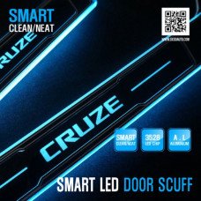 DXSOAUTO SMART LED DOOR SILL SCUFF PLATES CHEVROLET CRUZE 2011-14