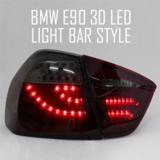 AUTOLAMP 3D LED LIGHT BAR TAILLIGHTS SET BMW E90 2005-08