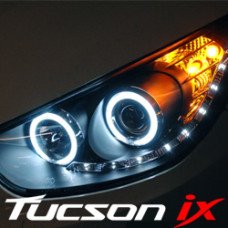 AUTOLAMP AUDI CCFL LED DUAL ANGEL EYE HEADLIGHTS HYUNDAI TUCSON IX35 2009-13