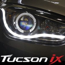 AUTOLAMP AUDI STYLE LED HEADLIGHTS SET HYUNDAI TUCSON IX35 2009-13