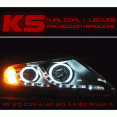 AUTOLAMP DUAL CCFL AND LED LINE HEADLIGHTS KIA K5 OPTIMA 2010-13